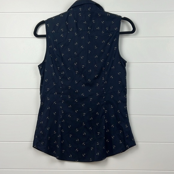 Banana republic factory sleeveless anchor button down size women’s 4 non iron - Picture 3 of 3